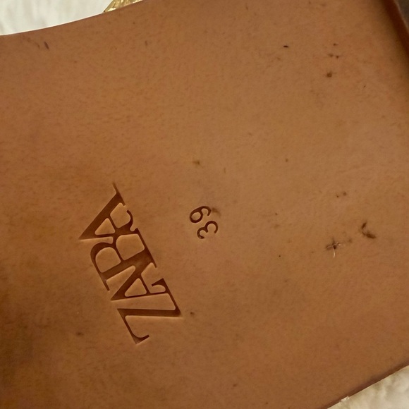 Zara Metallic Gold Sandals - Picture 5 of 6